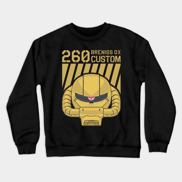 Zaku II Breniss Ox Crewneck Sweatshirt by don_kuma